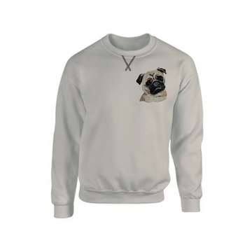 Hand-Stitched Dog Portrait Sweatshirt – Made Just for You