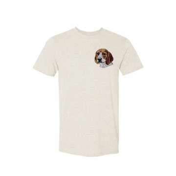 Your Pup, Your Tee – Custom Embroidered Dog Face T-Shirt