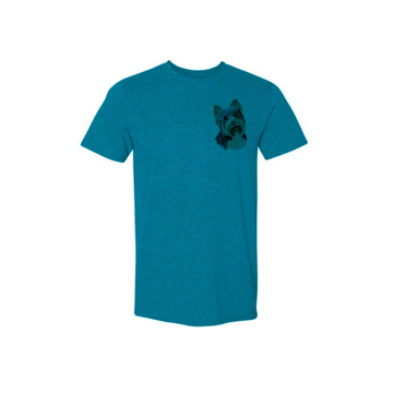 Embroidered Dog Face Tee – Your Best Friend, Always Close
