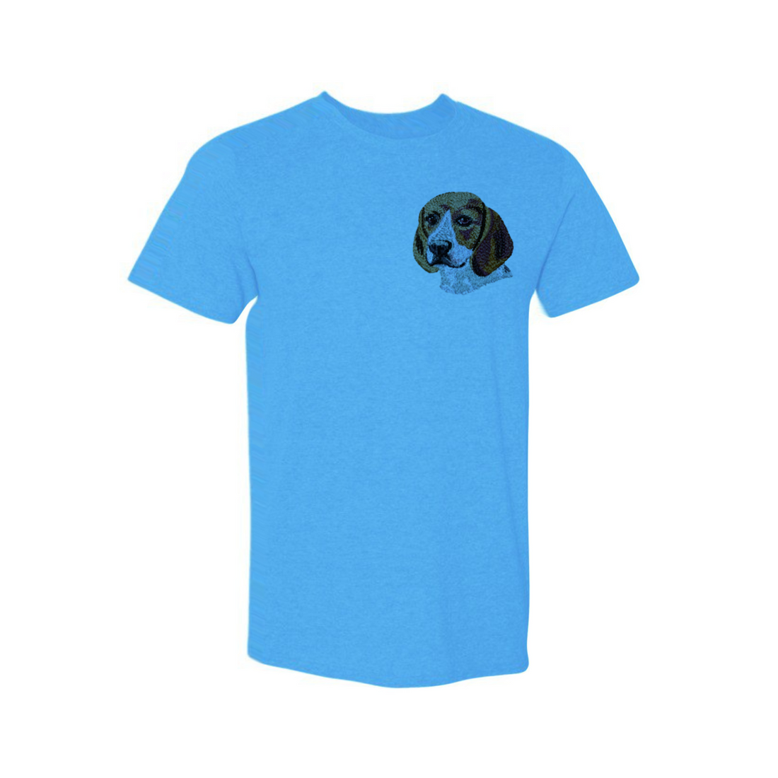 Your Pup, Your Tee – Custom Embroidered Dog Face T-Shirt