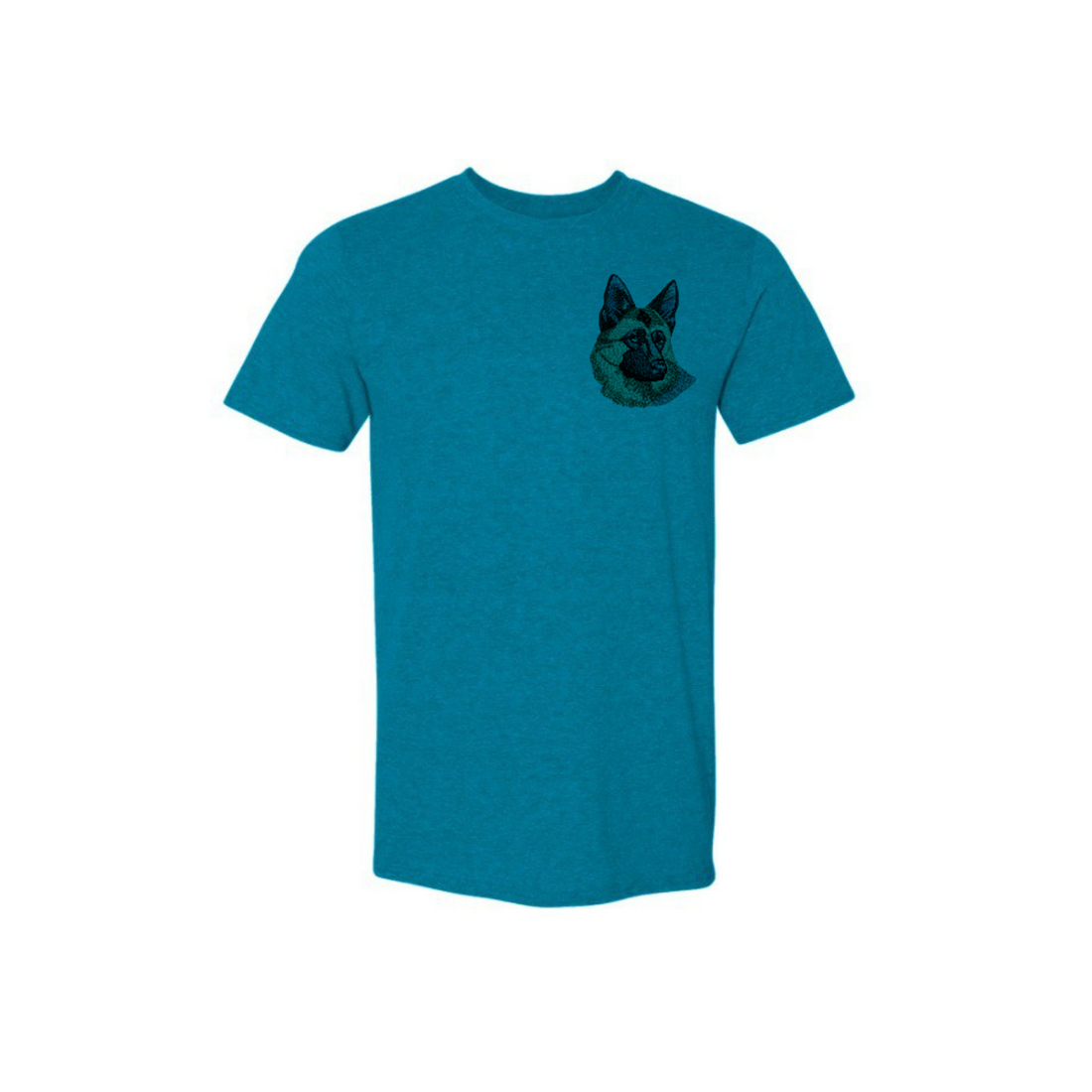 Stitch Their Face, Share Their Love – Custom Dog Embroidered T-Shirt
