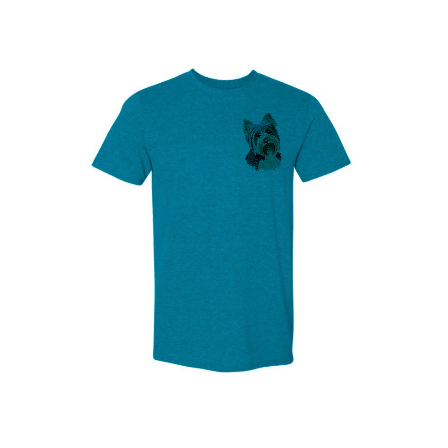Embroidered Dog Face Tee – Your Best Friend, Always Close